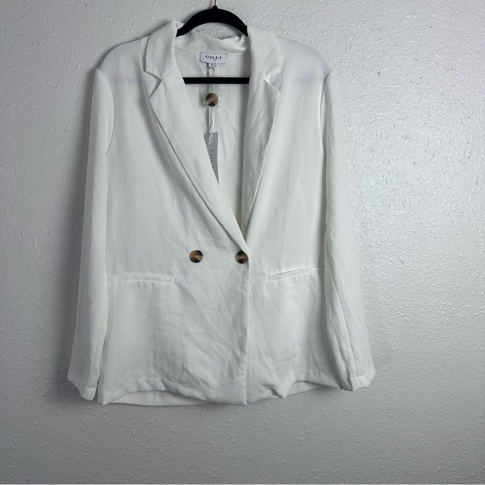 GILLI Women's Off White Blazer Size Small